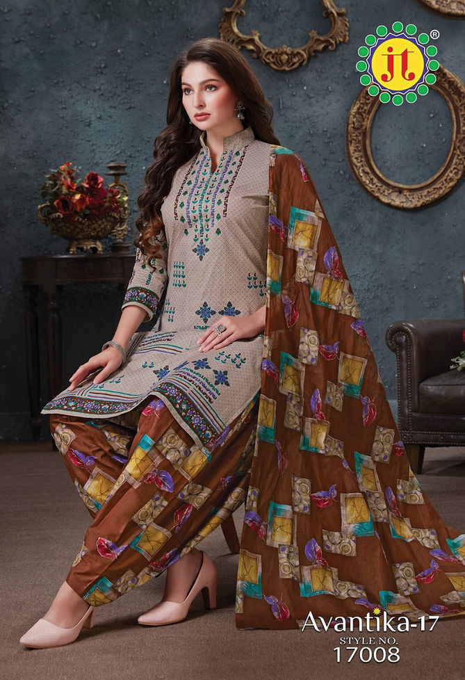 Jt Avantika 17 Casual Daily Wear Printed Cotton Dress Material Collection